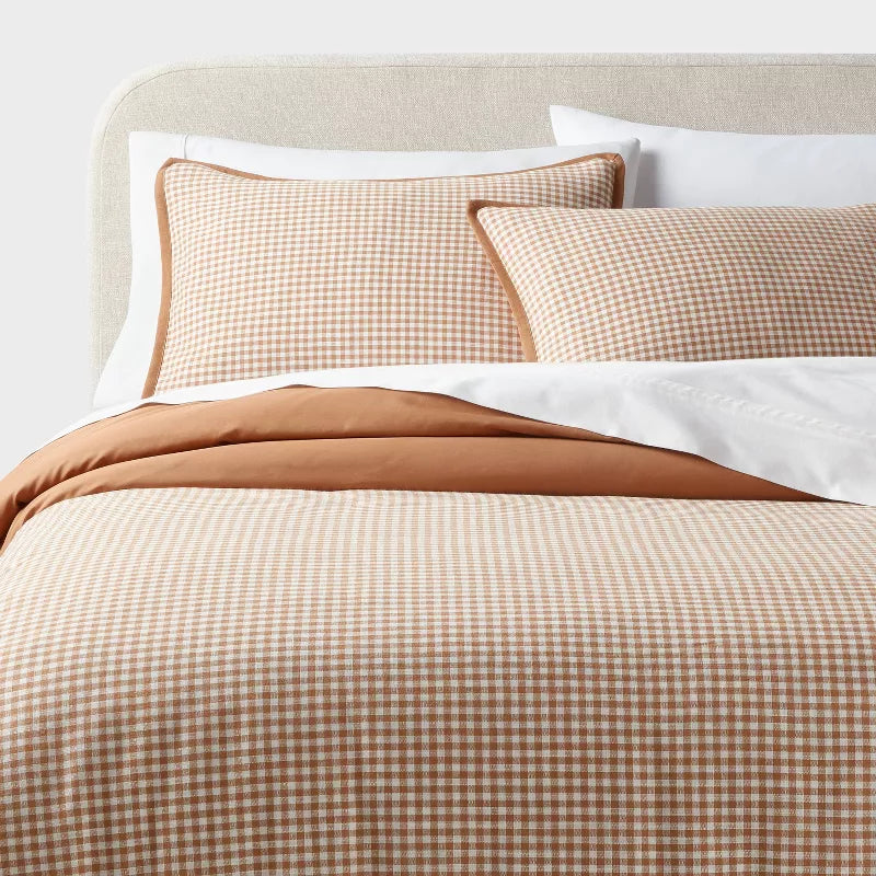 Mini Gingham Duvet and Sham Set