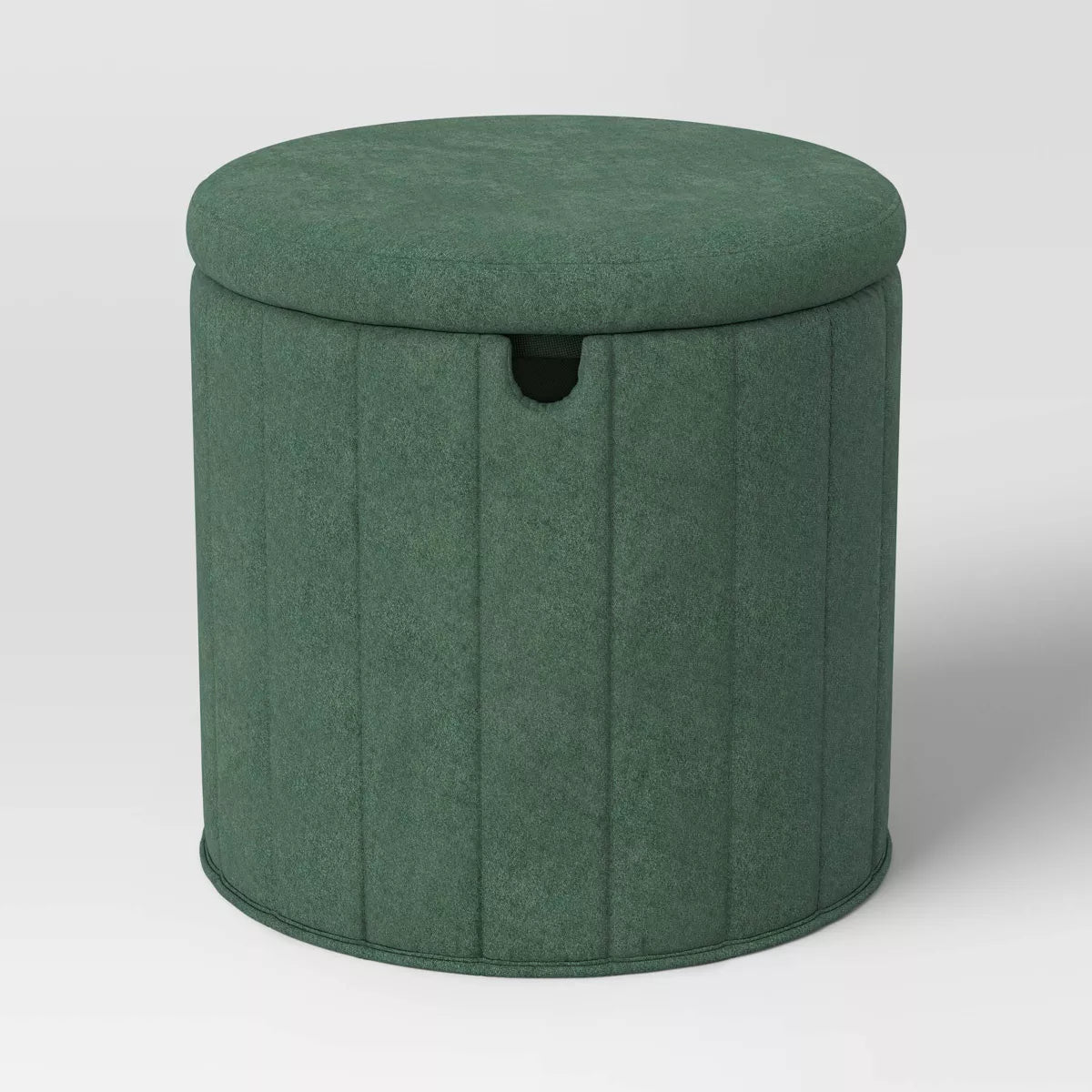 Folding Round Storage Ottoman